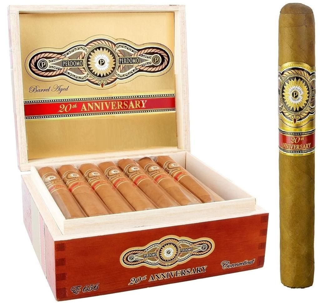 PERDOMO 20TH ANNIVERSARY CONNECTICUT EPICURE 656 BOX