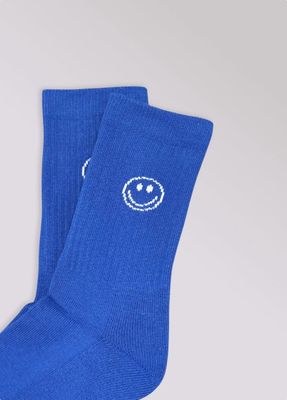 SMILEY SOKKEN BLAUW