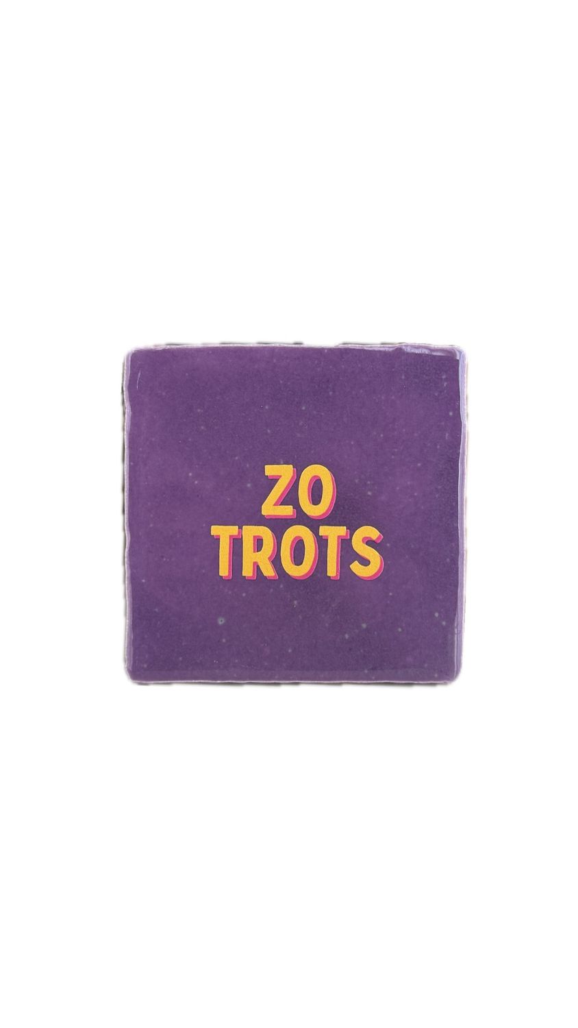 Tegeltje met tekst, Colour: Zo trots P