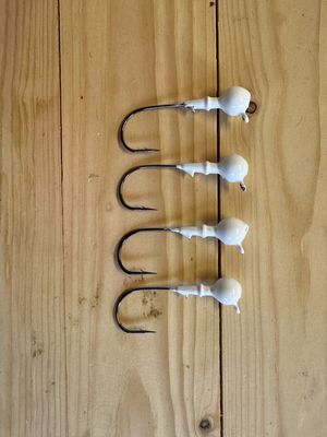 White Jig Heads