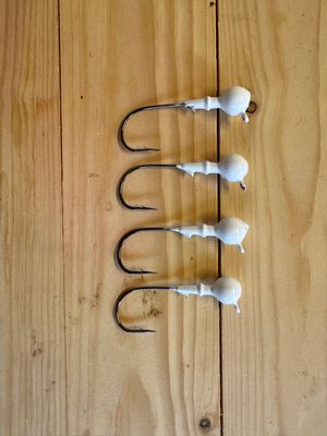 White Jig Heads