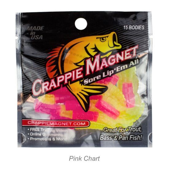 Crappie Magnet Body Pack 15pc | Pink/Chart