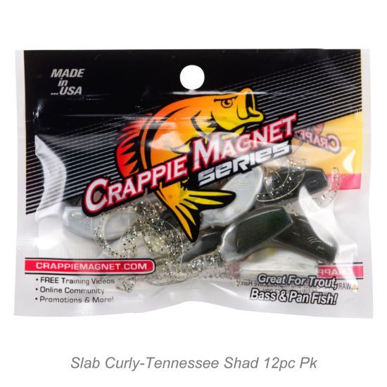 Crappie Magnet Slab Curly 12pc Pack | Tennesse Shad