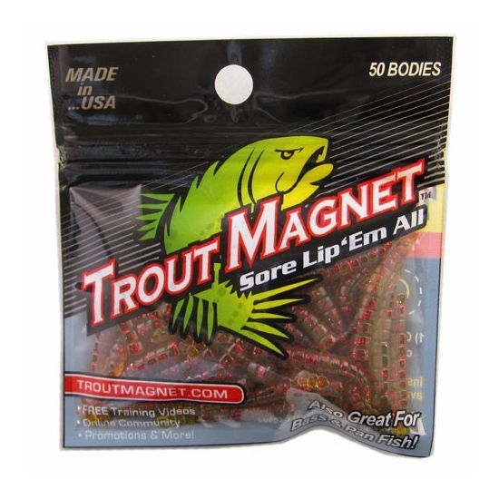 Trout Magnet 50pc Body Pack Green/Red/Fleck