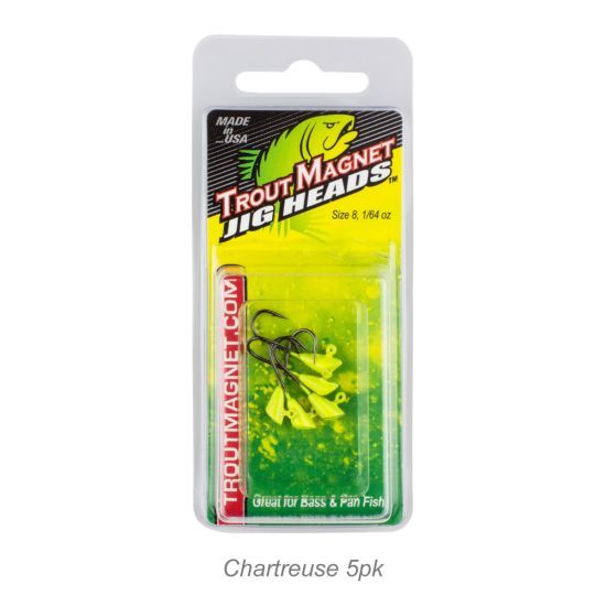Trout Magnet Jig Heads 1/64oz | Chartreuse