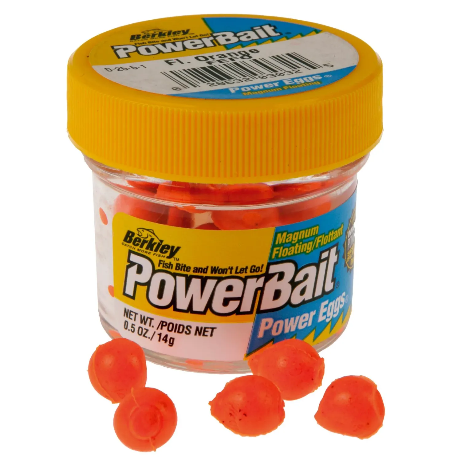 Berkley PowerBait Magnum Floating Power Eggs | Fluorescent Orange