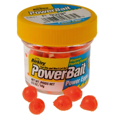 Berkley PowerBait Magnum Floating Power Eggs | Fluorescent Orange