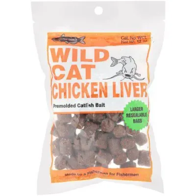 Catfish Charlie Wild Cat Premolded Catfish Bait | Chicken Liver