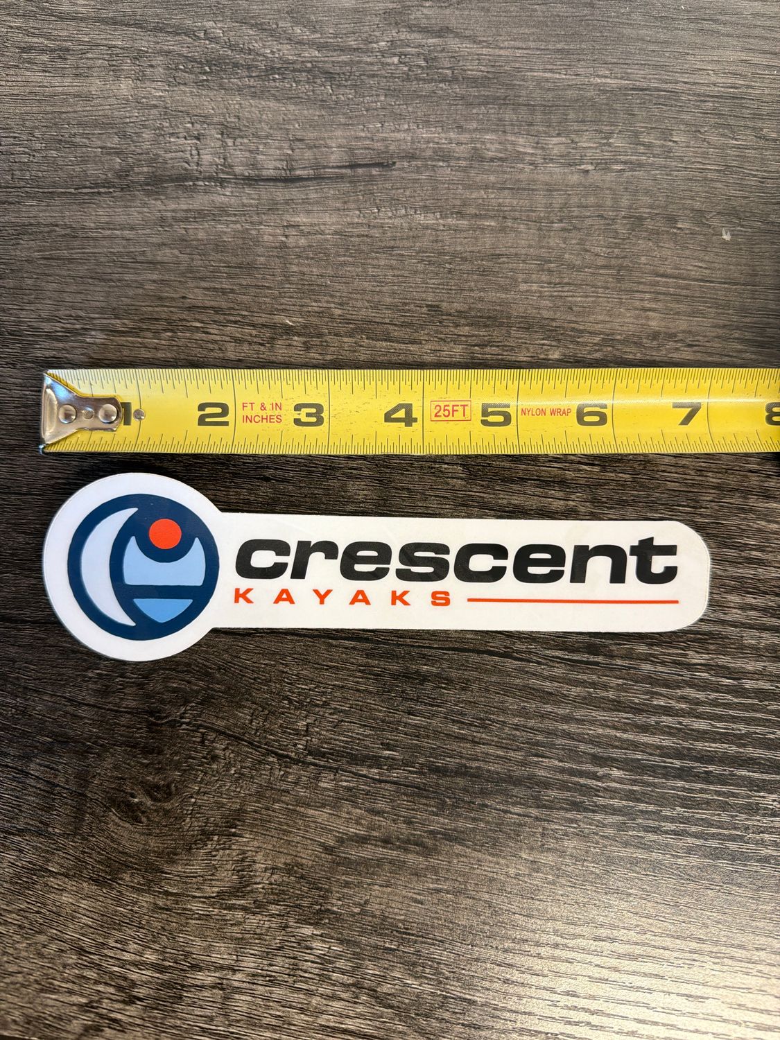 Crescent Kayak Logo Sticker 7"