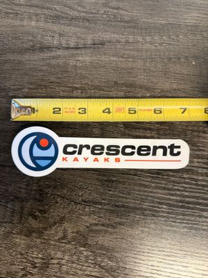 Crescent Kayak Logo Sticker 7"