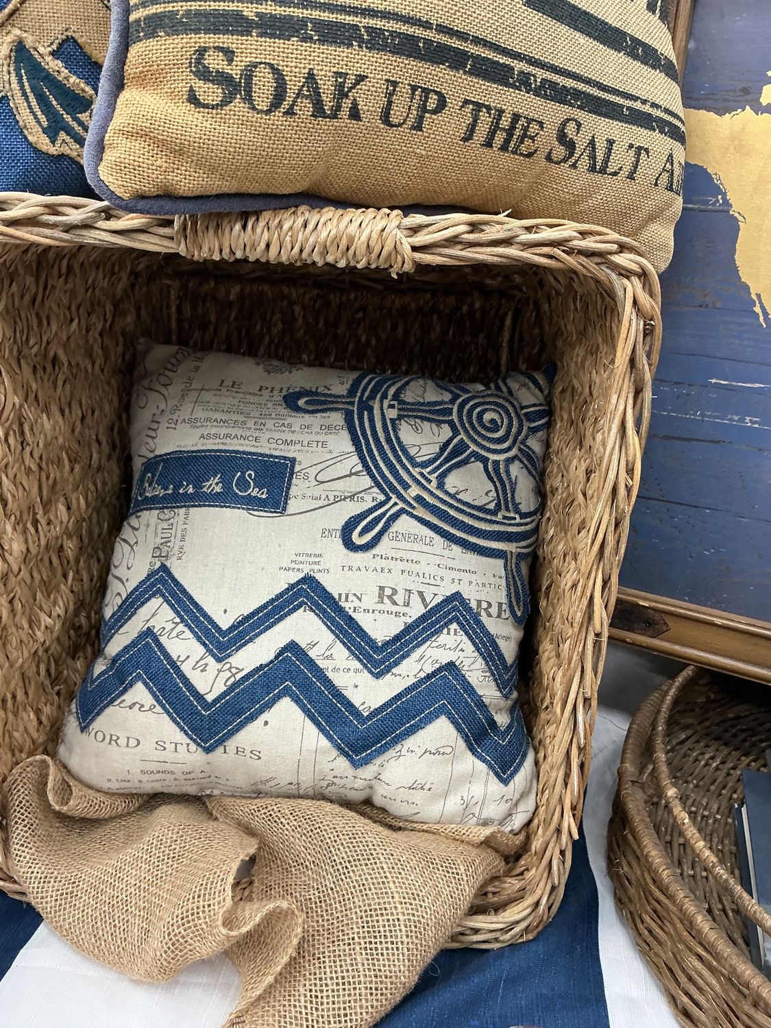 Lake life toss pillow