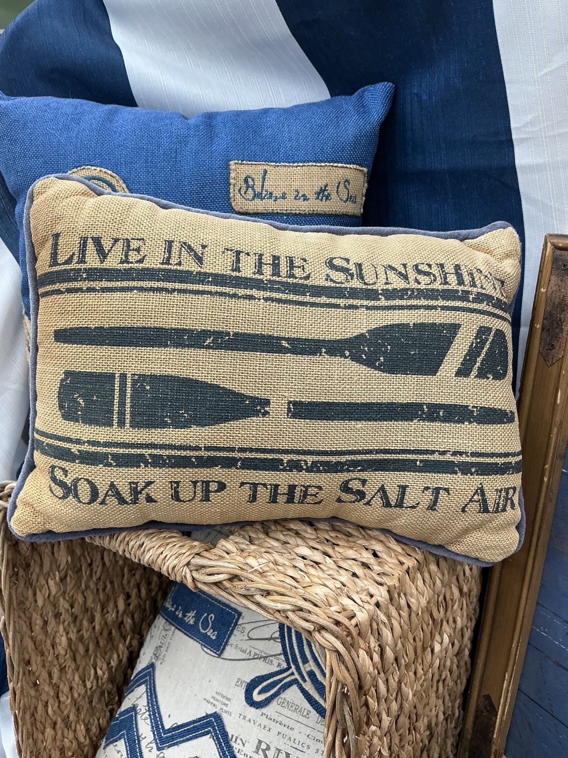 Lake life toss pillow