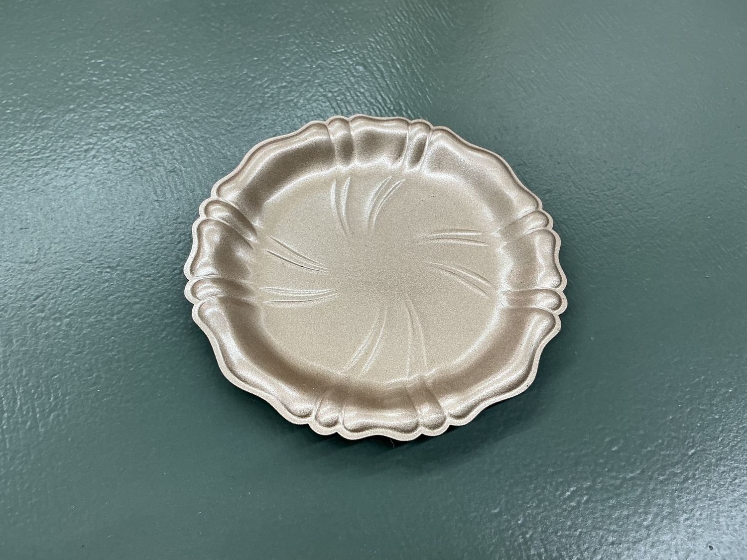 Muted gold trinket tray