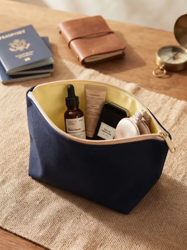 Petite trousse intérieur jaune