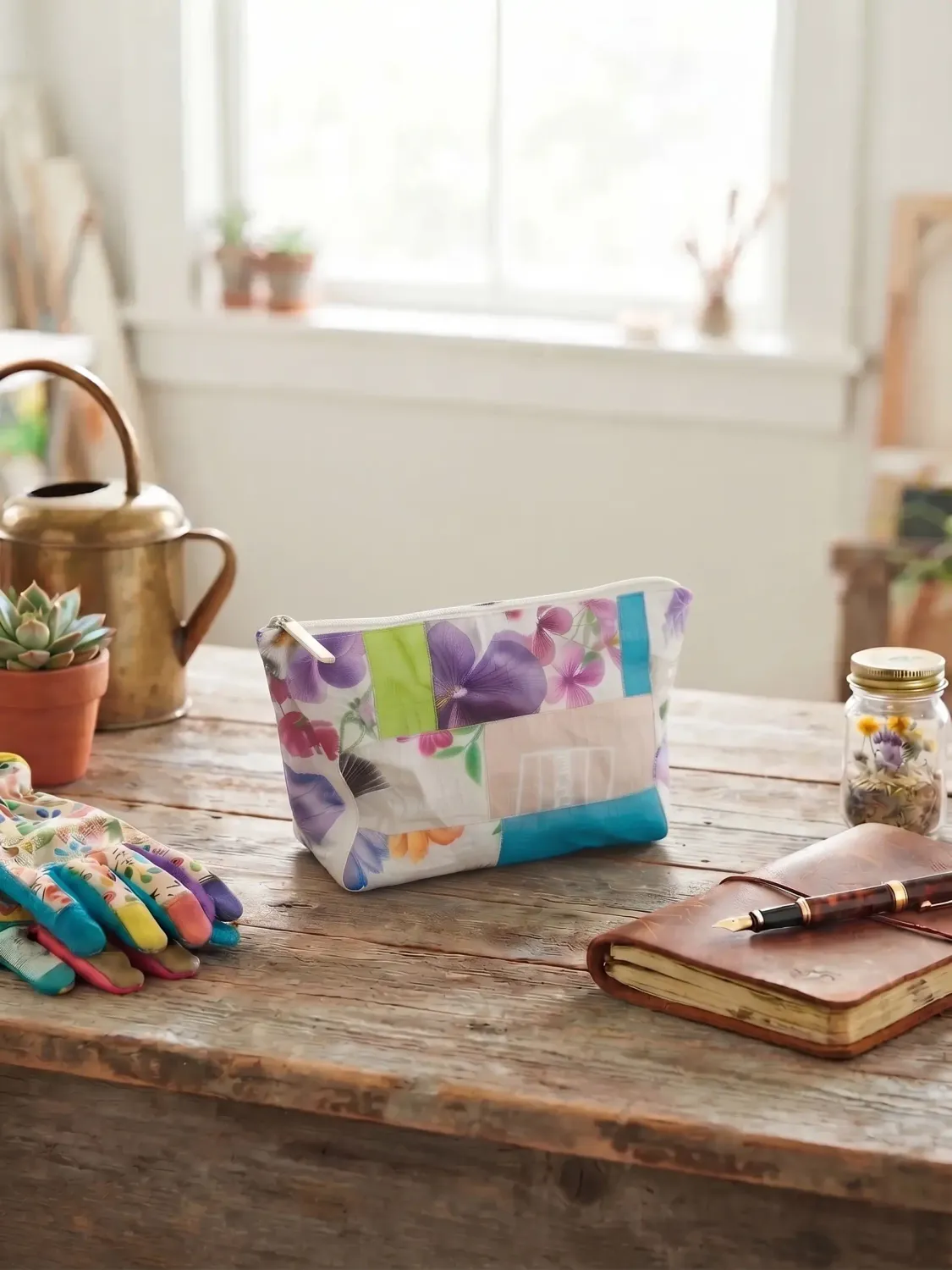 Trousse cabas upcycling