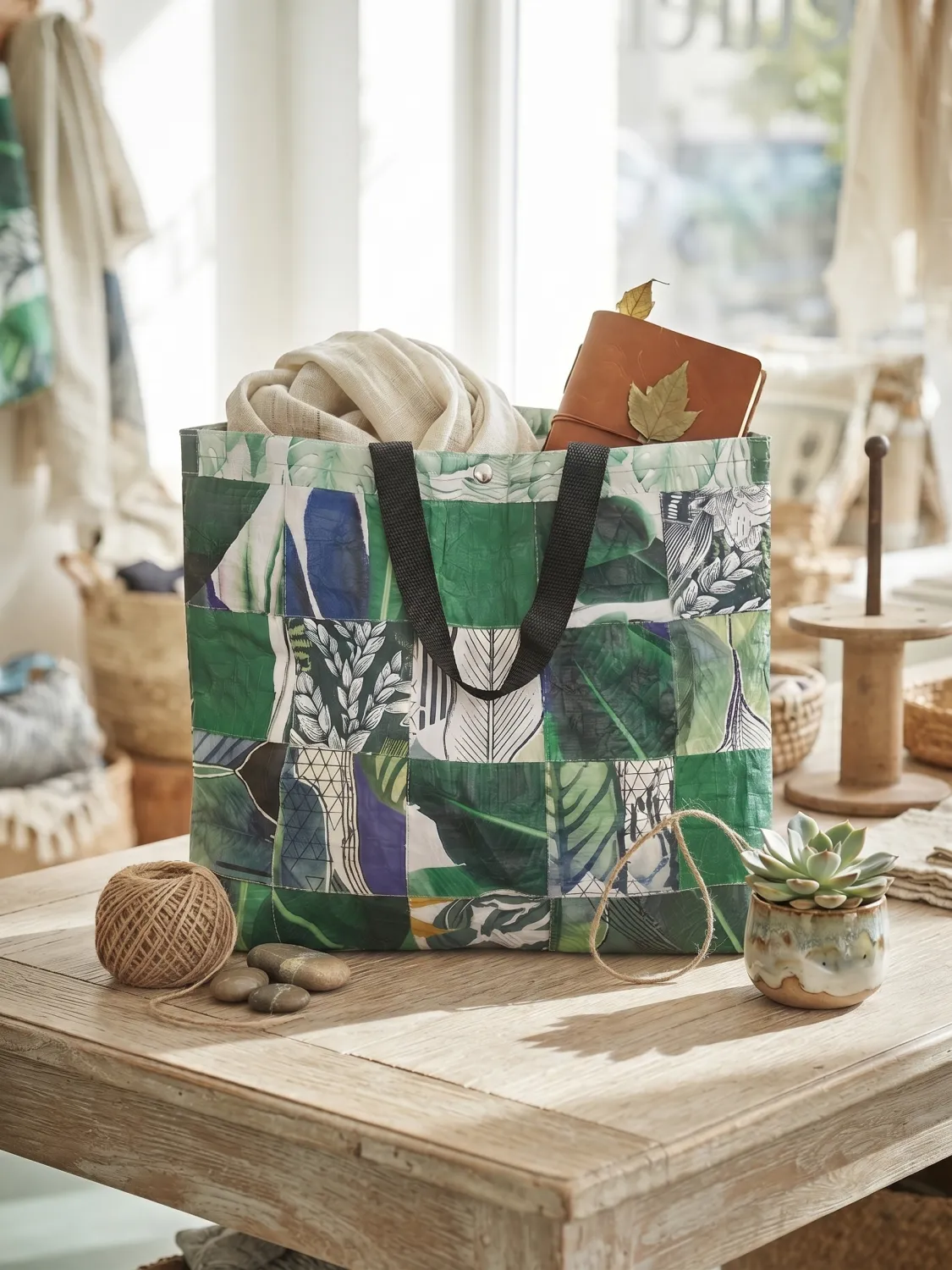 Grand cabas upcycling