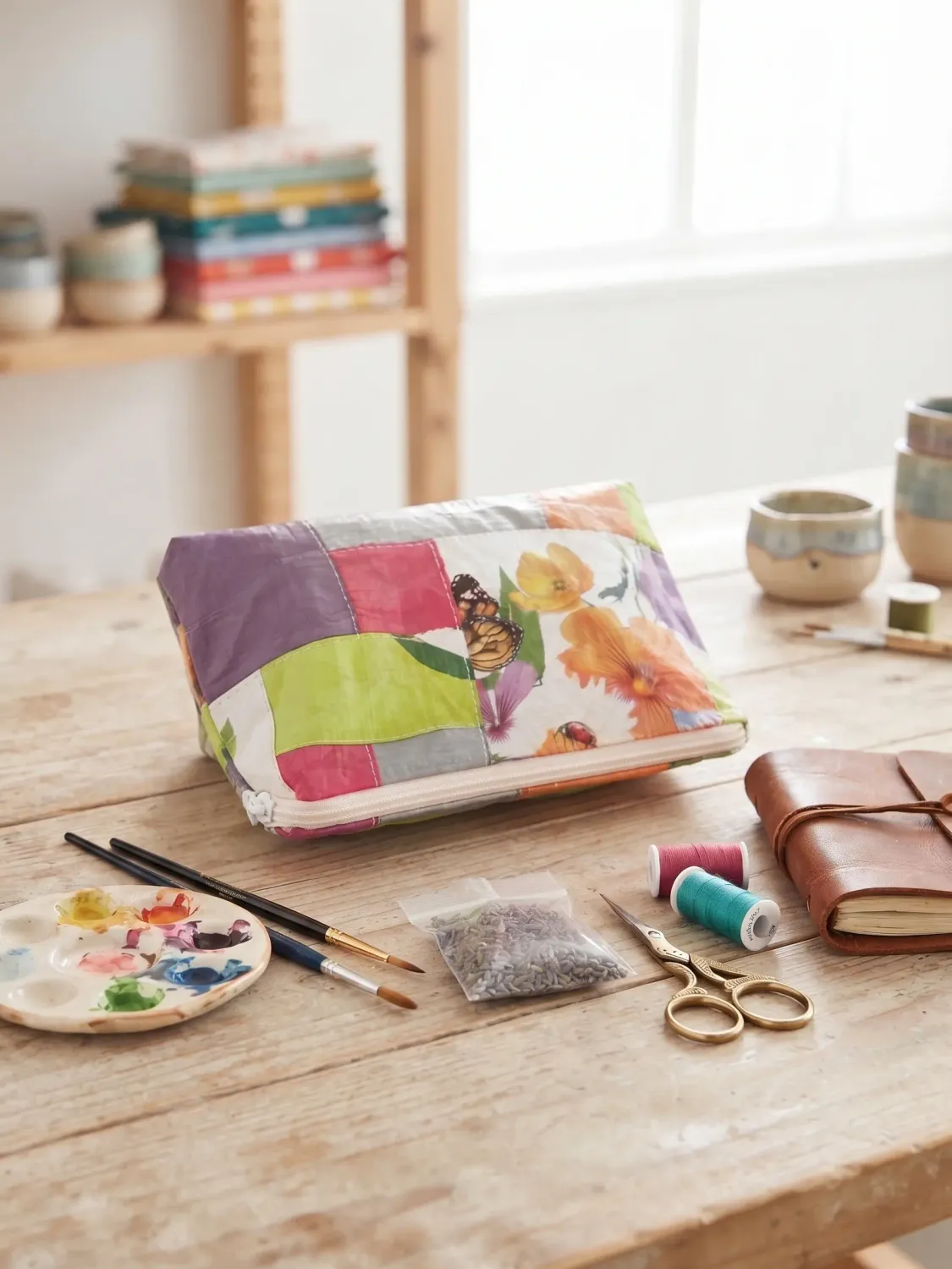 Trousse cabas upcycling