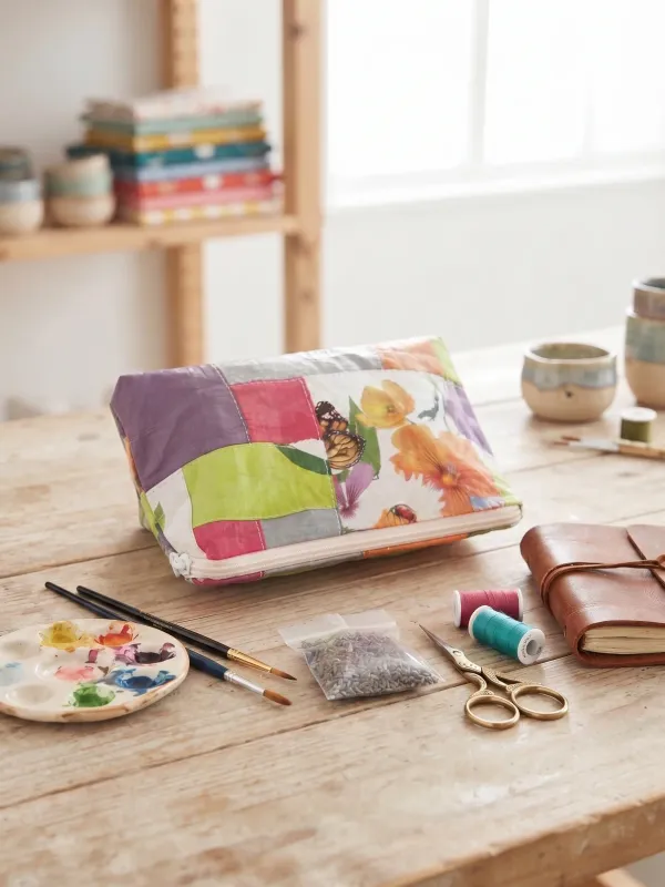 Trousse cabas upcycling