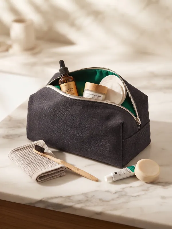 Trousse denim intérieur vert