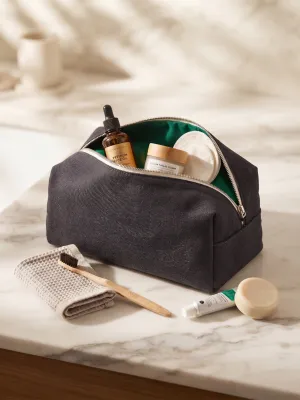 Trousse denim intérieur vert