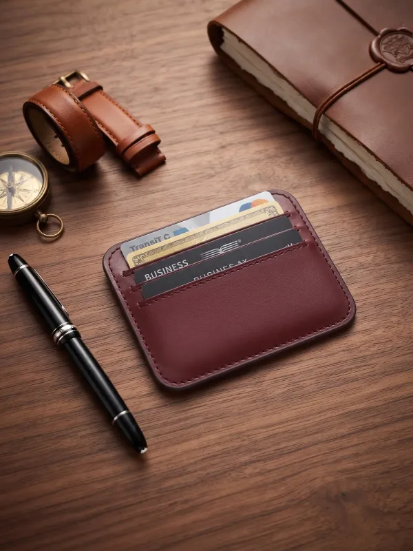 Porte cartes cuir