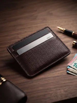 Porte cartes en simili cuir