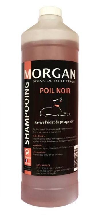 Shampoing Morgan Poil Noir 1 L