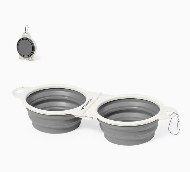 Gamelle portable en paille de blé  pour eau et nourriture