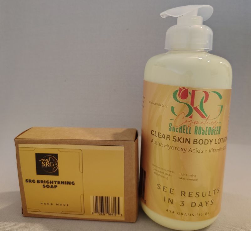 Brighten lotion and soap