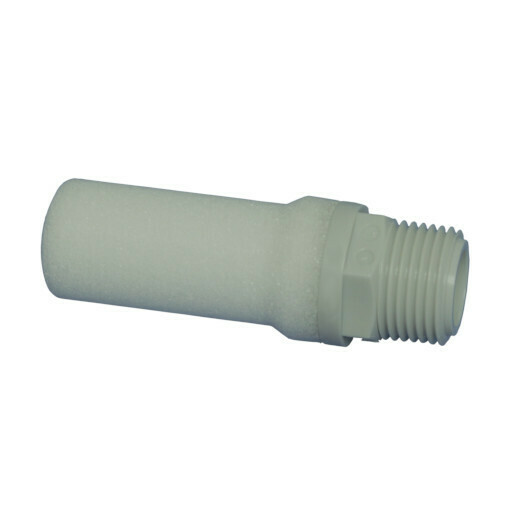 81.81.500.10181 : Silencer, Pneumatic, 3/8&quot; G, Air Booster, Plastic