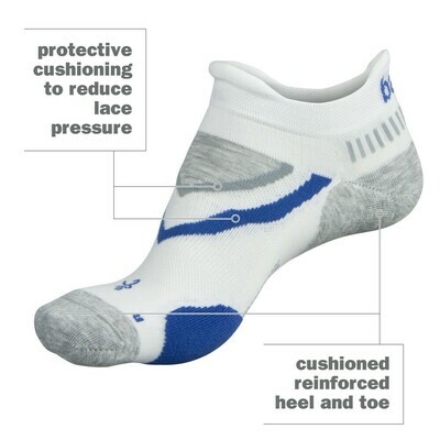 Balega UltraGlide White/Grey