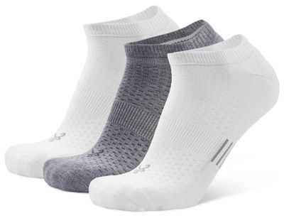 Balega Tempo 3 Pack: White/ Grey/ White