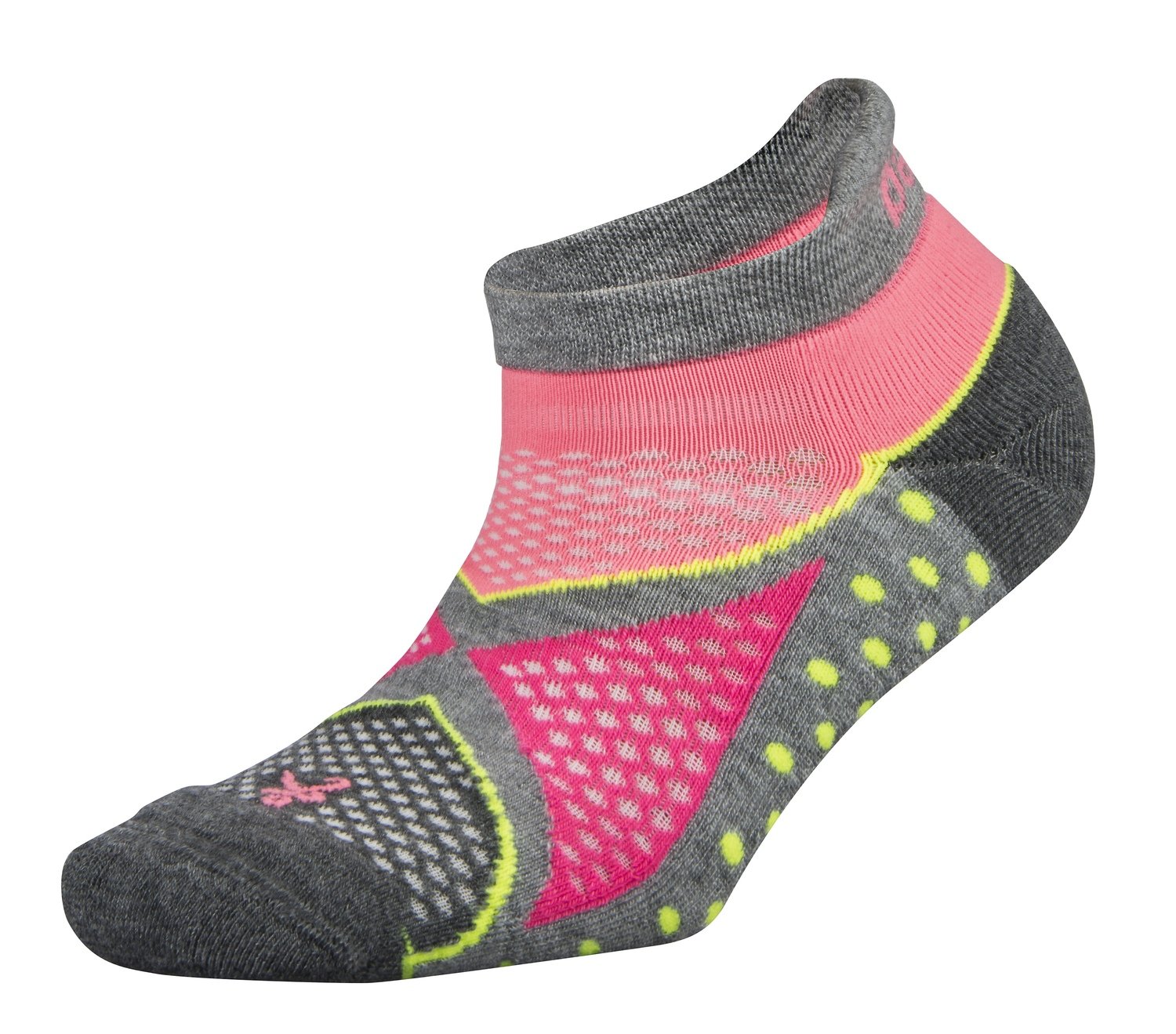 Womens Enduro NoShow Socks Pink/Grey