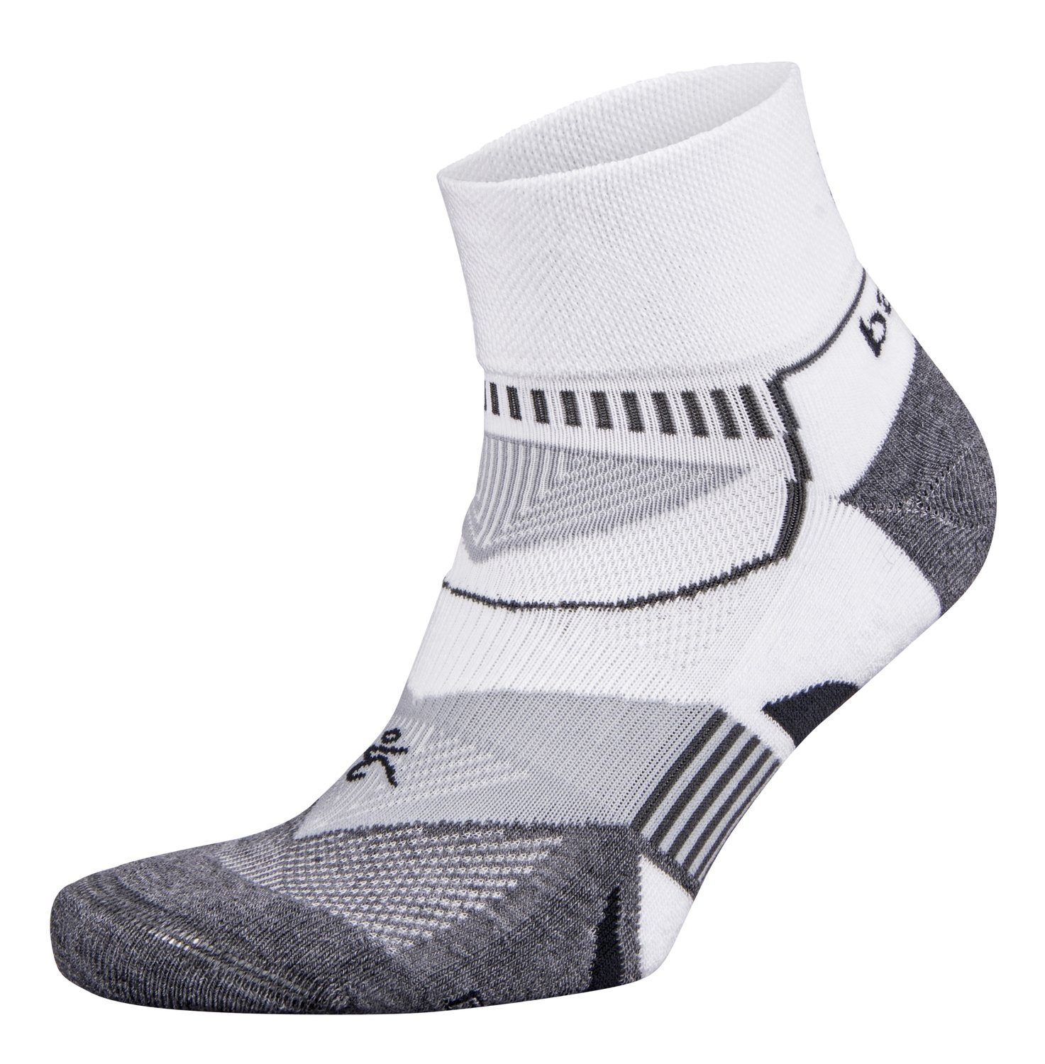 Enduro Quarter Socks White/Grey