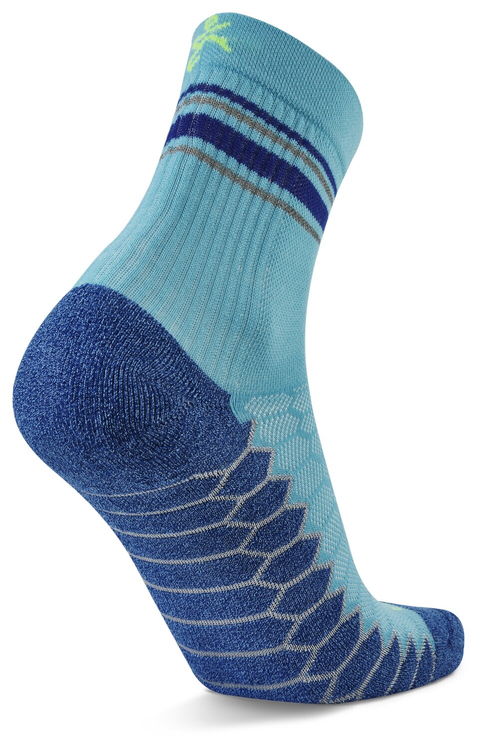 Silver Mini Crew: Cobalt Blue