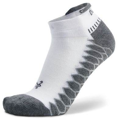 Silver Compression Fit Performance No Show Athletic Running Socks: White Silver Compression Fit Performance No Show Athletic Running Socks: White