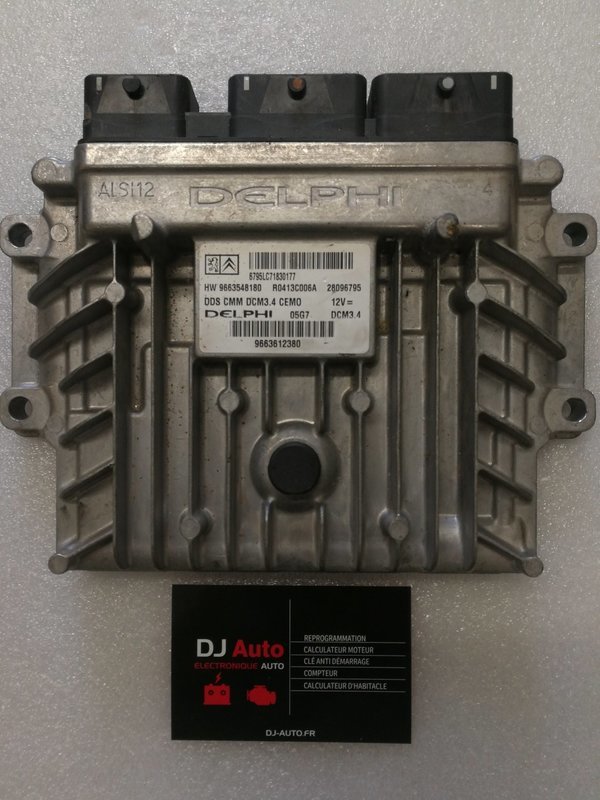 Peugeot 407 2.0 HDI Calculateur moteur DELPHI 9663612380
