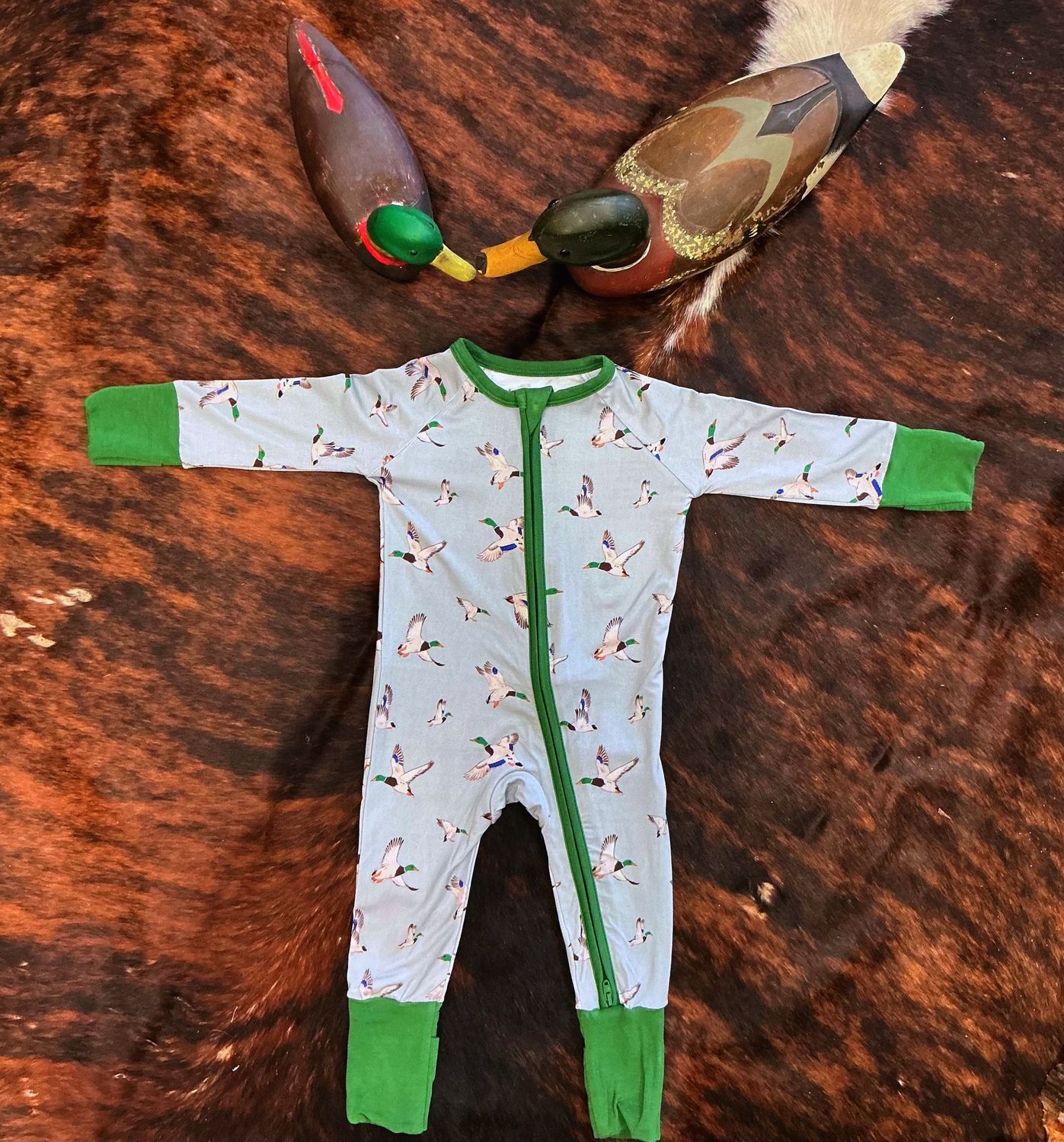 Baby/Toddler LS Zip PJ-Mallards