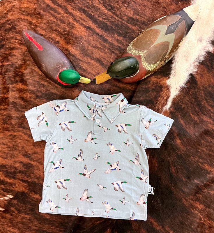 Boys SS Polo Shirt-Mallards