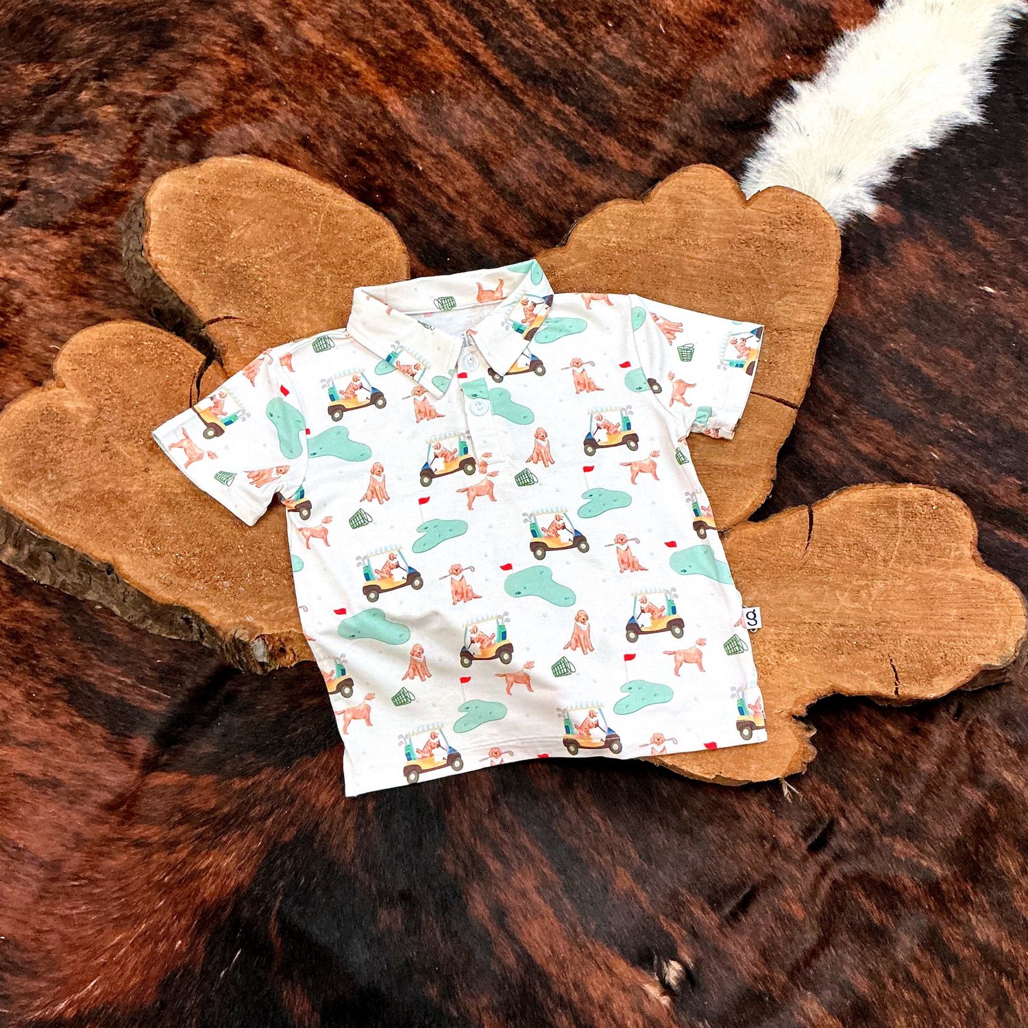 Boys SS Polo Shirt-Barks &amp; Birdies