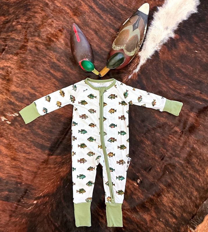 Baby/Toddler LS Zip PJ-Lake Fish