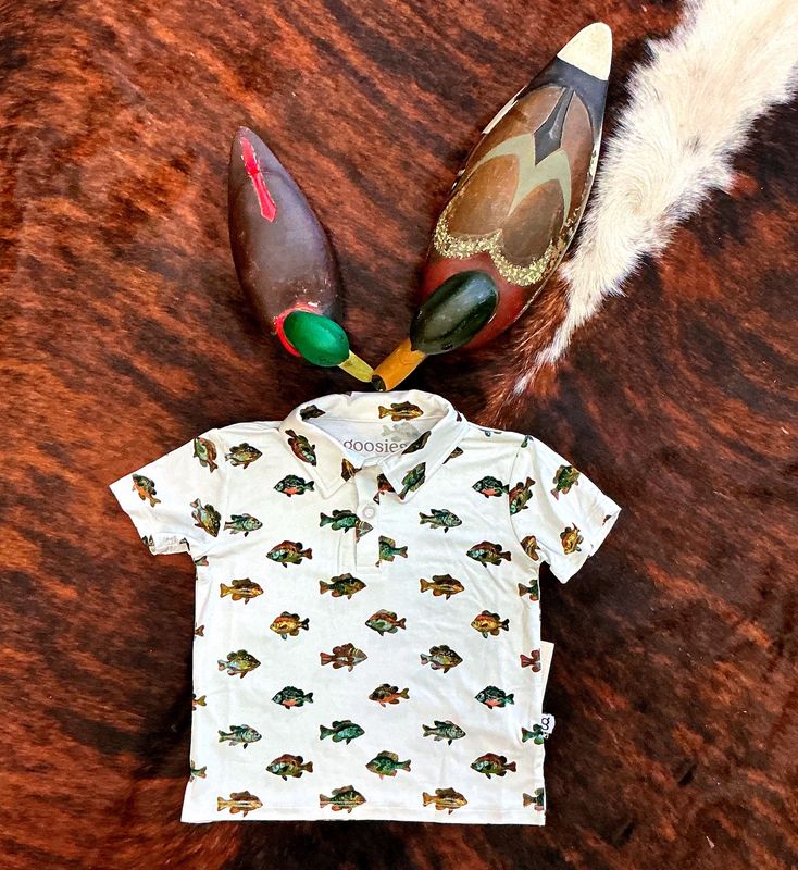 Boys SS Polo Shirt-Lake Fish