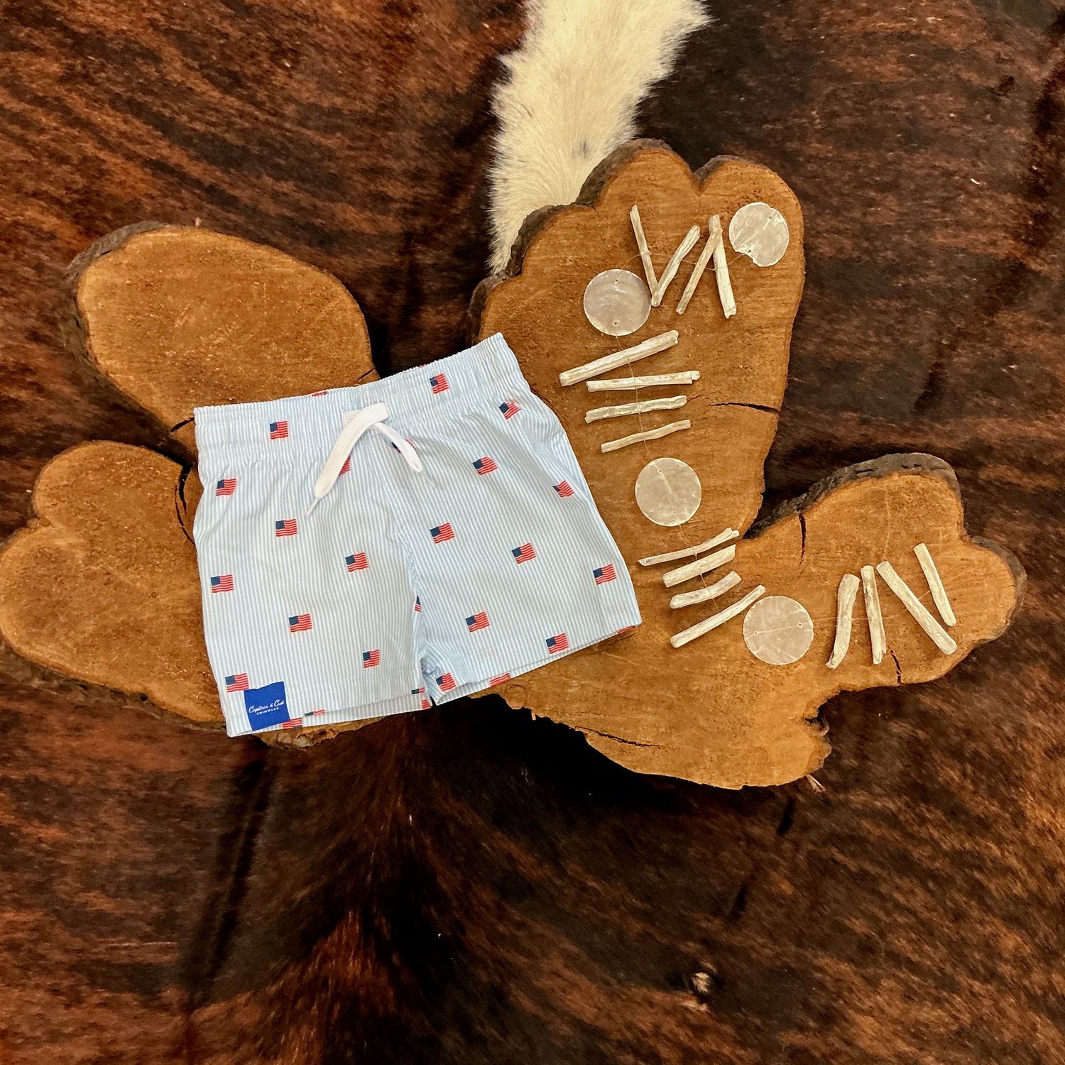 Boys USA Swim Trunks