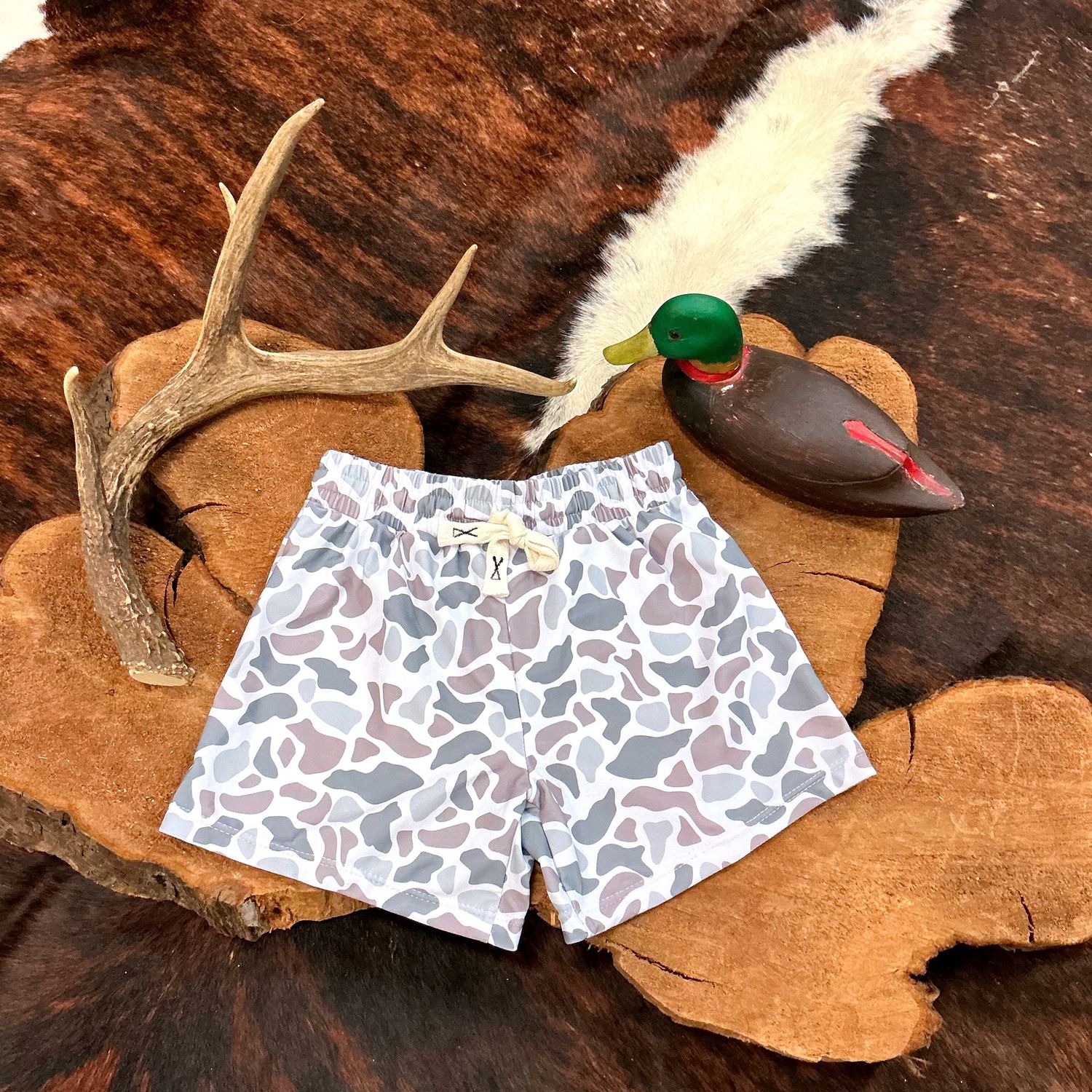 Boys Swim Trunk-Camo