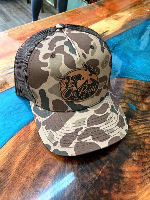 On Point Boutique- Dark Mesh Camo 3 Ball Cap