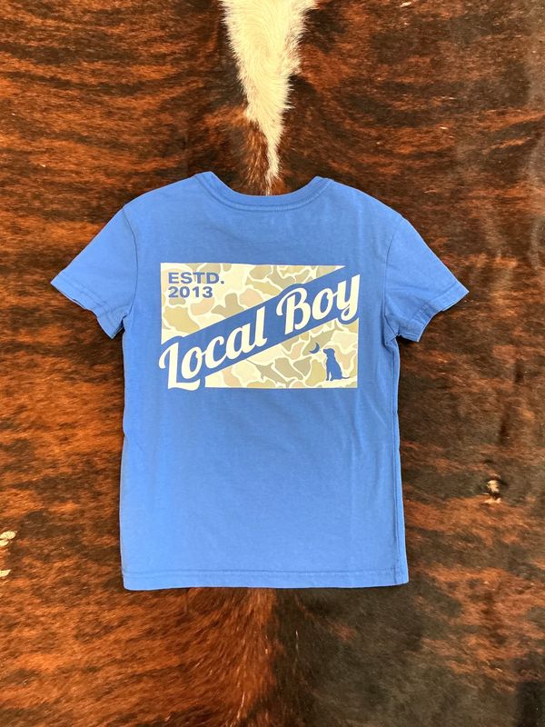 Youth Camo Flag Saltwater SS Tee