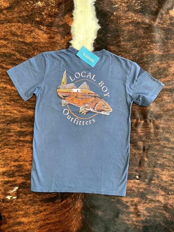 Men’s Marsh Red SS Tee-Blue