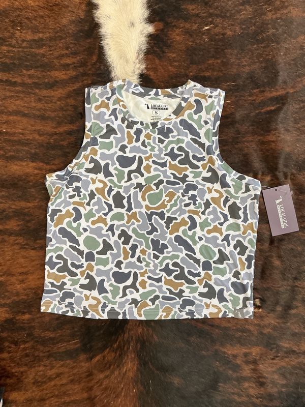 Women’s Muscle Tank-Camo