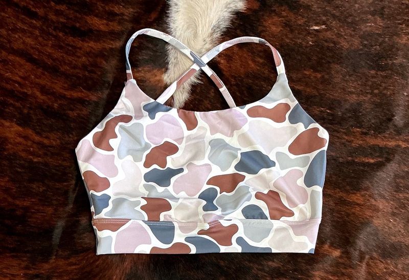 Women’s Camo Athletic Cropped Tank