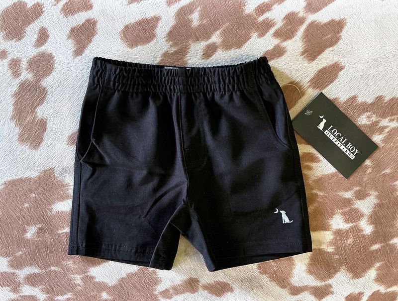 Boys Toddler Volley Shorts-Black
